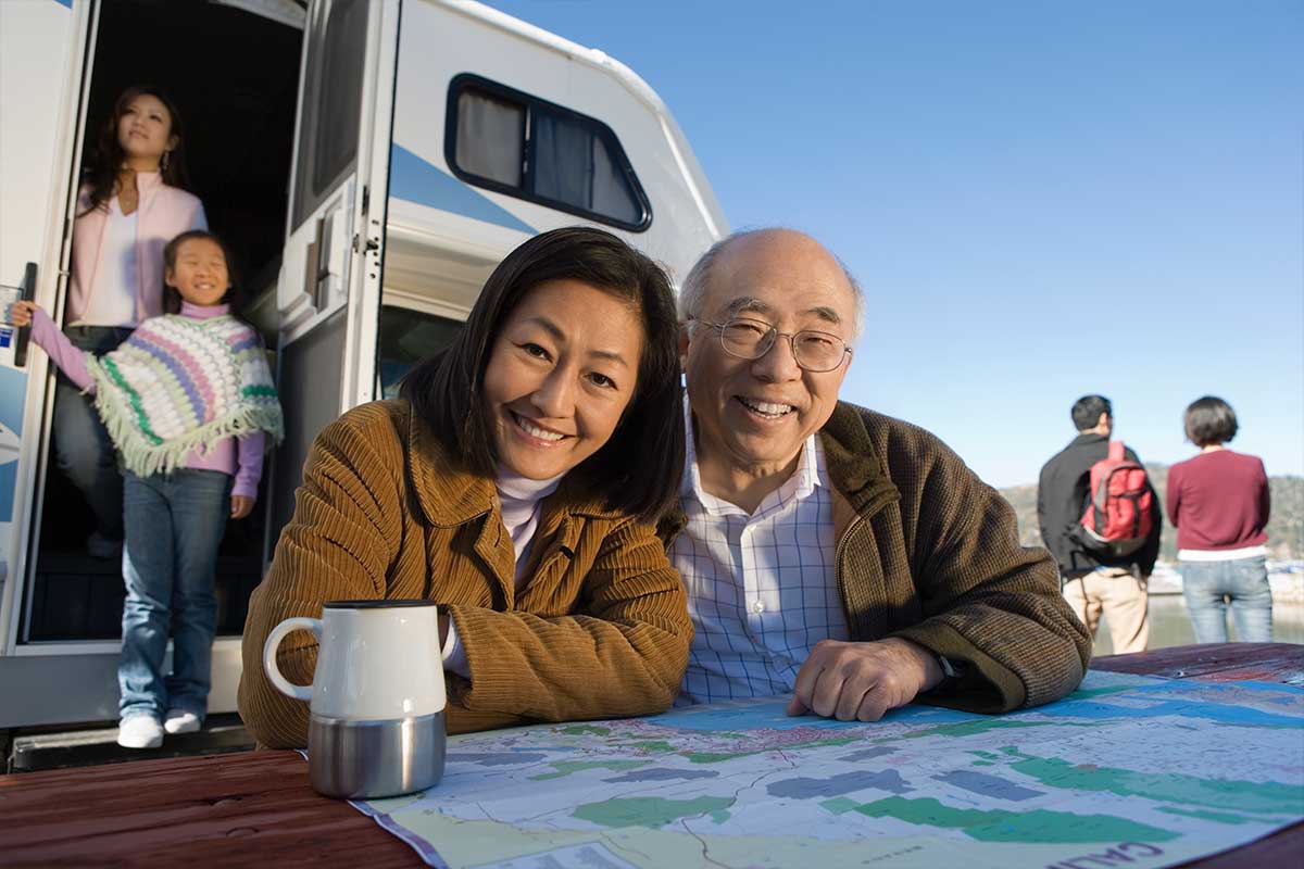Family in RV